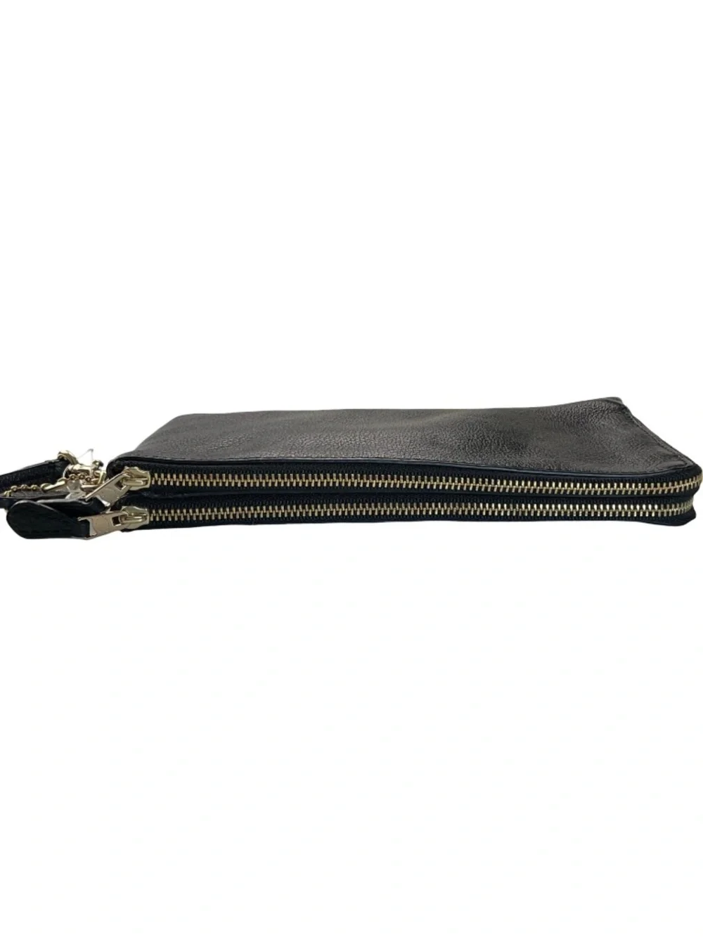 Coach Large Leather Corner Zip Wristlet Wallet